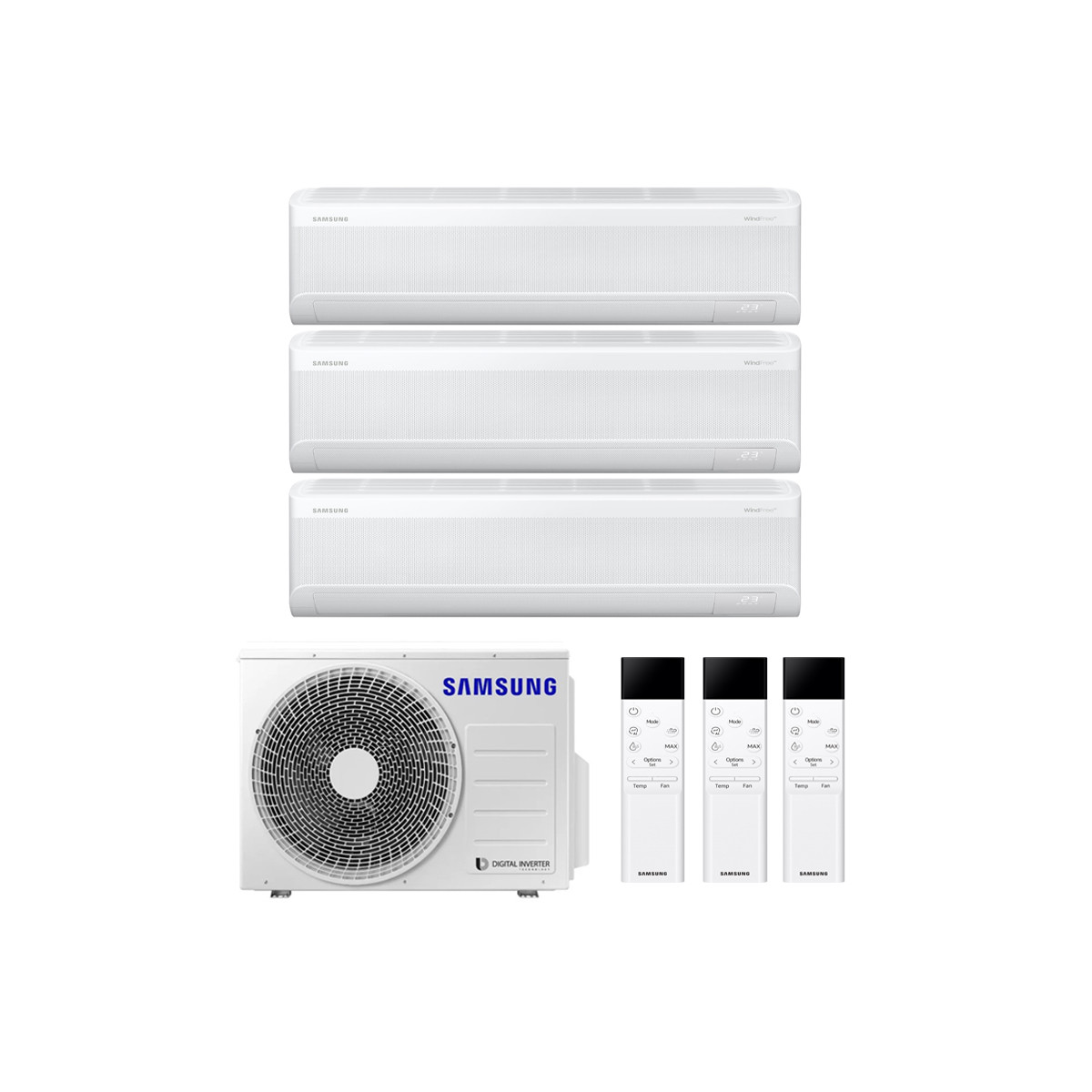 Set climatizzatore samsung trial windfree avant s2 9+9+12 con esterna 5,2 kw